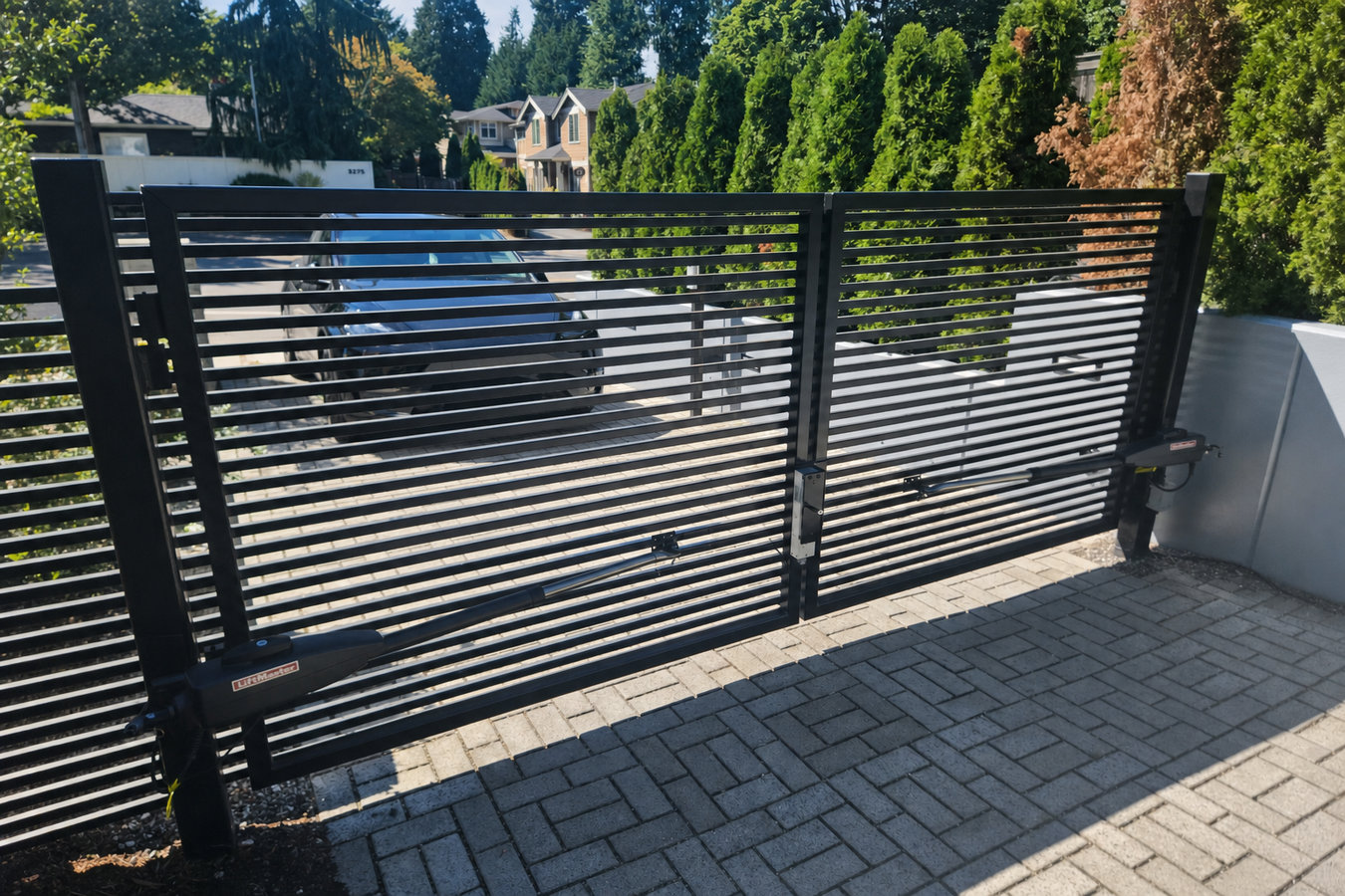 Automatic gate installation