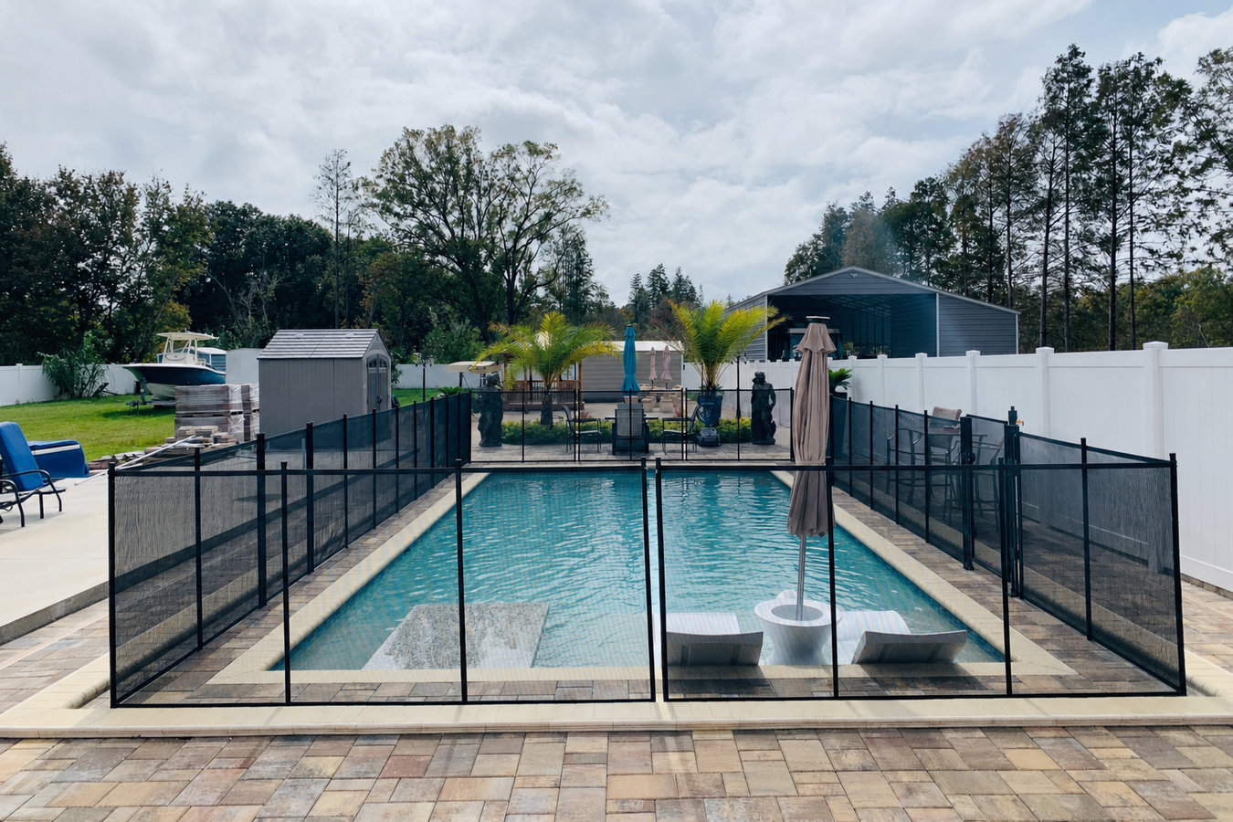 Pool fence installation