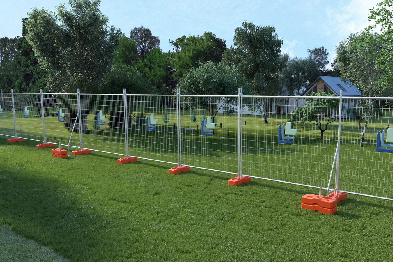 Security fence installation